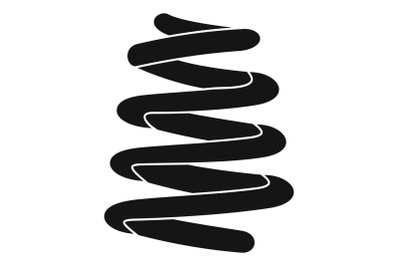 Spring coil icon, simple style