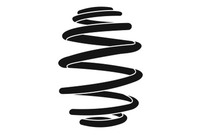 Wire coil icon, simple style