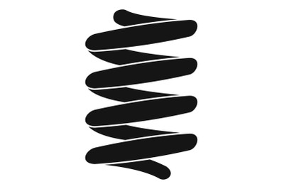Low car spring icon, simple style