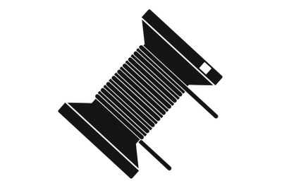 Magnetic spring coil icon, simple style