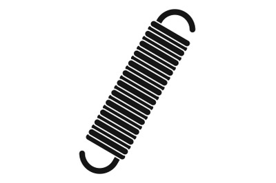 Flexible cable icon, simple style