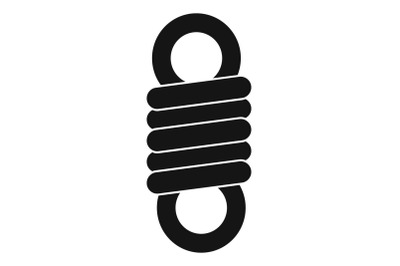 Short spring icon, simple style