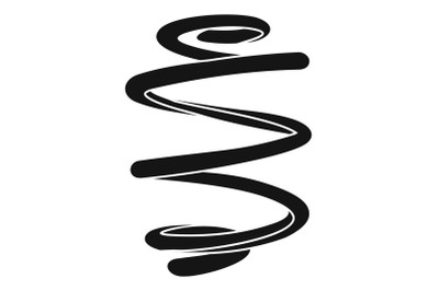 Spiral coil icon, simple style
