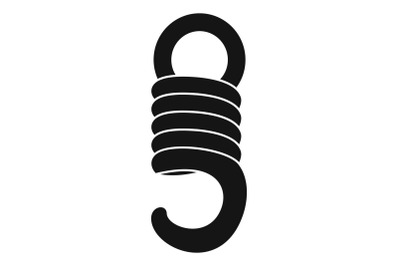 Elastic spring icon, simple style