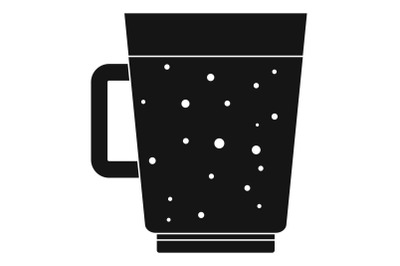 Blueberry smoothie icon, simple style