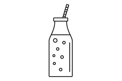 Mango smoothie icon, outline style