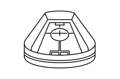 Stadium icon, outline style