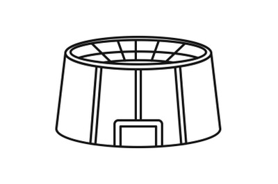 Big sport arena icon, outline style