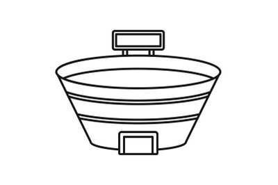 Baseball sport arena icon, outline style