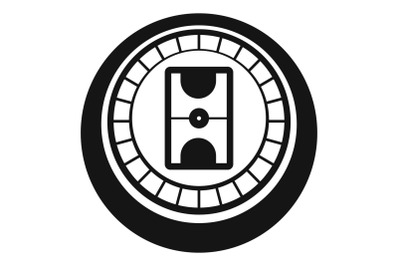 Hockey arena icon, simple style