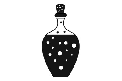 Potion bottle icon, simple style