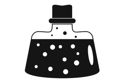 Boiling flask icon, simple style