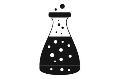 Potion flask icon, simple style