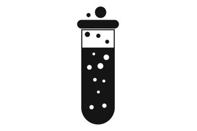 Potion test tube icon, simple style