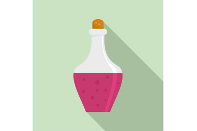 Drink potion icon, flat style