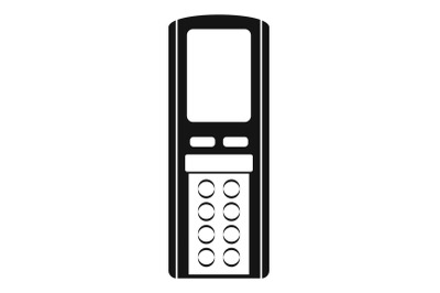 Remote control conditioner icon, simple style