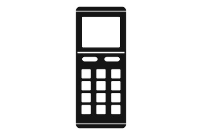 Remote control air conditioner icon, simple style