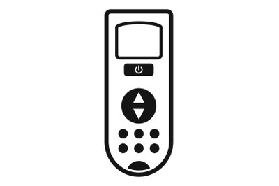 Remote control conditioner icon, simple style