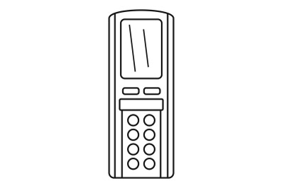 Remote control conditioner icon, outline style
