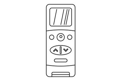 Modern remote control conditioner icon, outline style