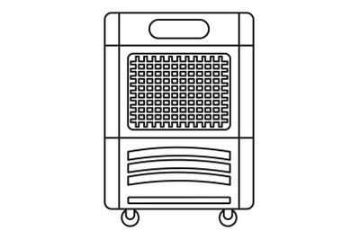 Mobile house conditioner icon, outline style