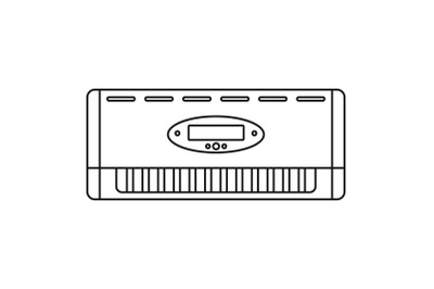 Digital conditioner icon, outline style