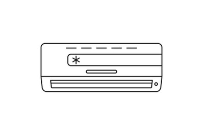 Cold conditioner icon, outline style