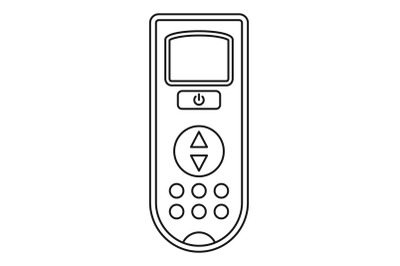 Remote control conditioner icon, outline style