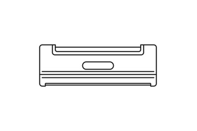 Home conditioner icon, outline style