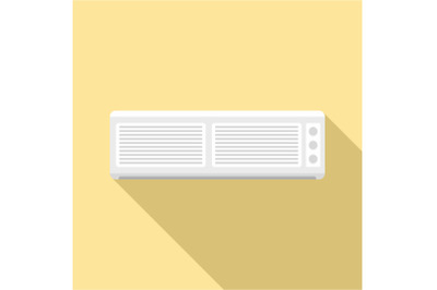 Old conditioner icon, flat style