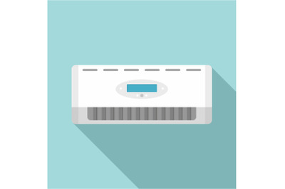 Digital conditioner icon, flat style