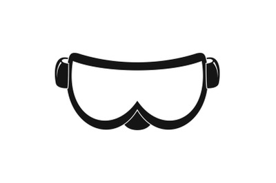 Ski glasses icon, simple style