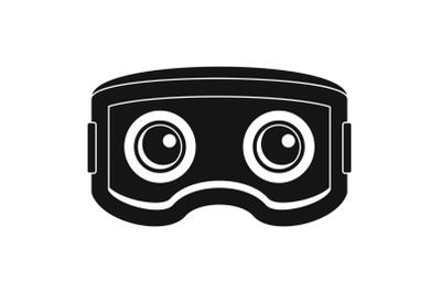 Vr glasses icon, simple style