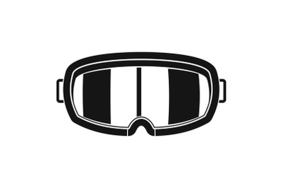 Under water glass mask icon, simple style