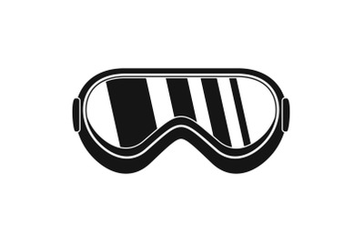 Protect goggles icon, simple style