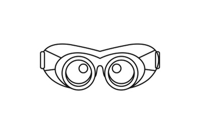 Work protect glasses icon, outline style