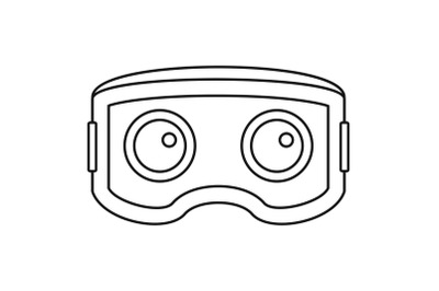 Vr glasses icon, outline style