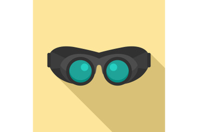 Work protect glasses icon, flat style