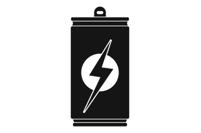 Energy drink icon, simple style