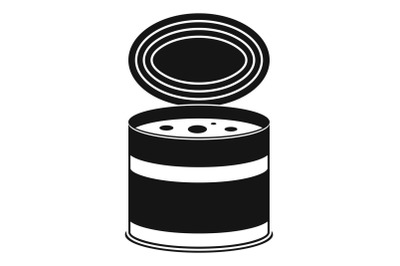 Tomato tin can icon, simple style