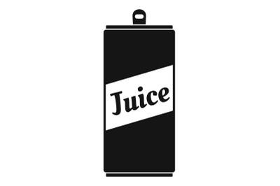 Juice can icon, simple style