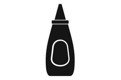 Mustard bottle icon, simple style