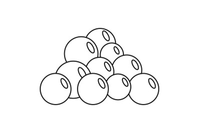 Mustard seed icon, outline style