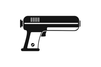 Toy water gun icon, simple style