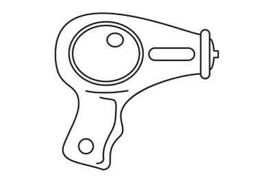 Water pistol icon, outline style