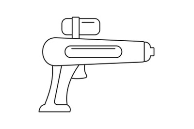 Watergun icon, outline style