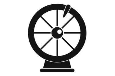 Fortune wheel icon, simple style