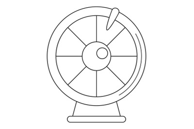 Fortune wheel icon, outline style