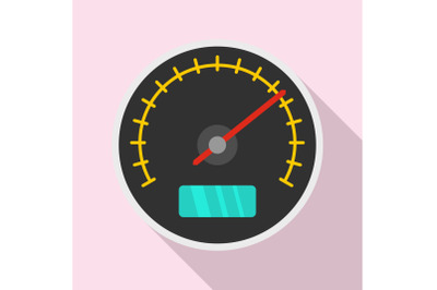 City car dashboard icon, flat style