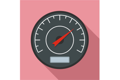 Black dashboard icon, flat style